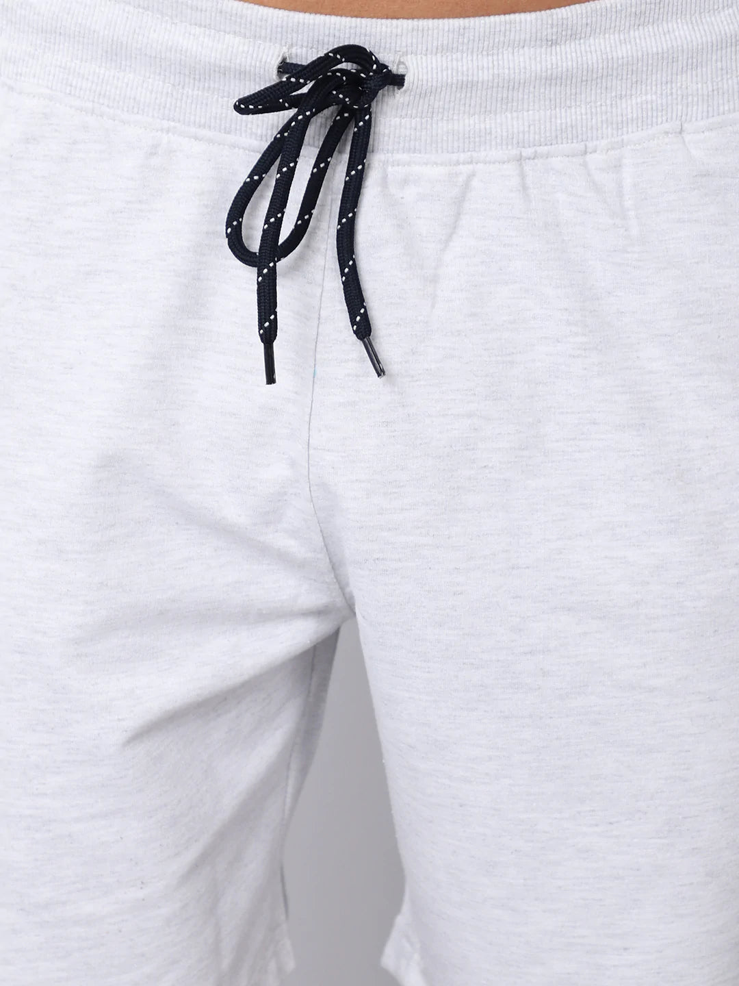 Men Grey Slim Fit Sports Shorts