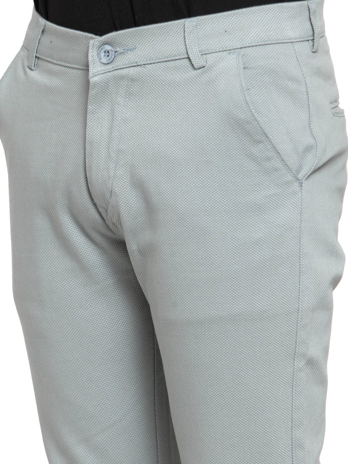 Men Green Slim Fit Trousers