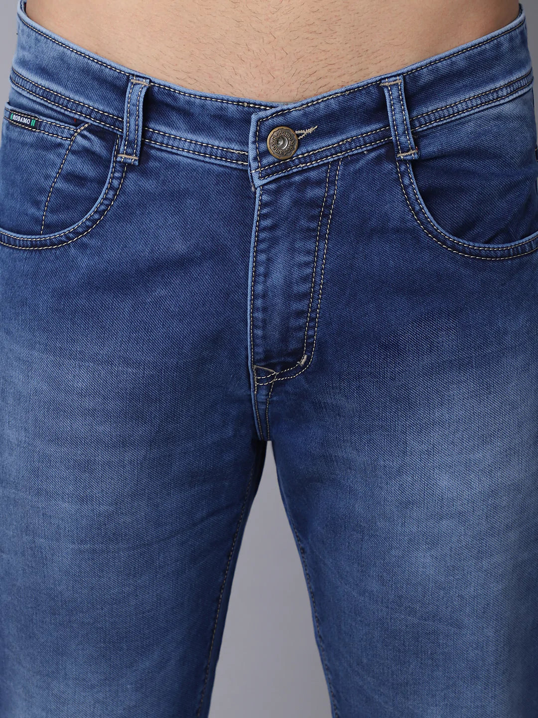 Men Blue Straight Fit Denims