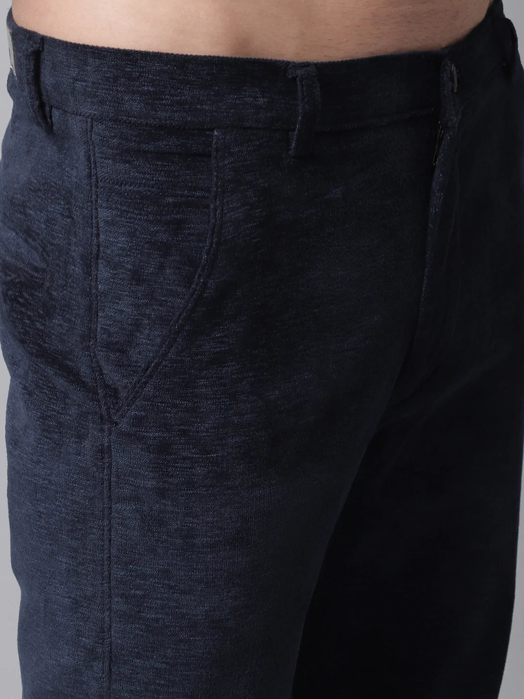 Men Slim Fit Corduroy Trouser