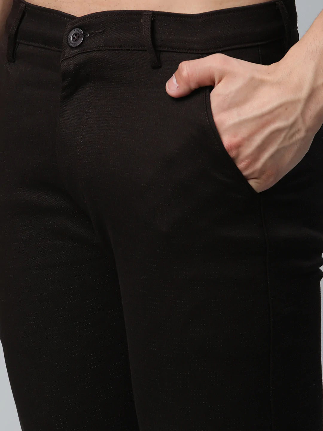 Men Brown Slim Fit Chinos Trousers
