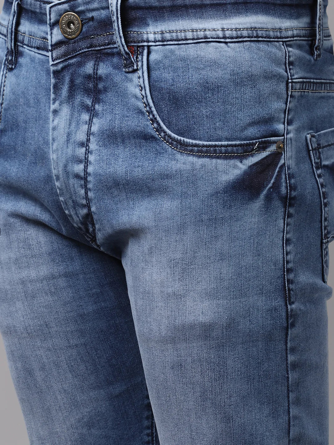 Men Blue Slim Fit Denim Shorts