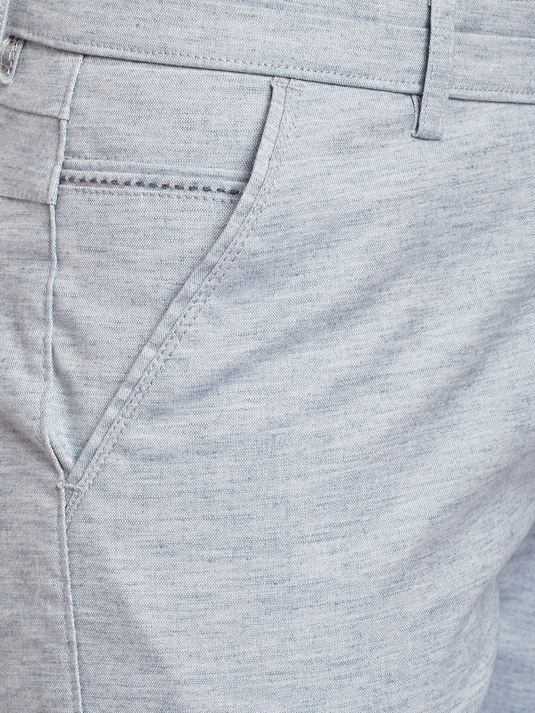 Men Grey Cotton Shorts