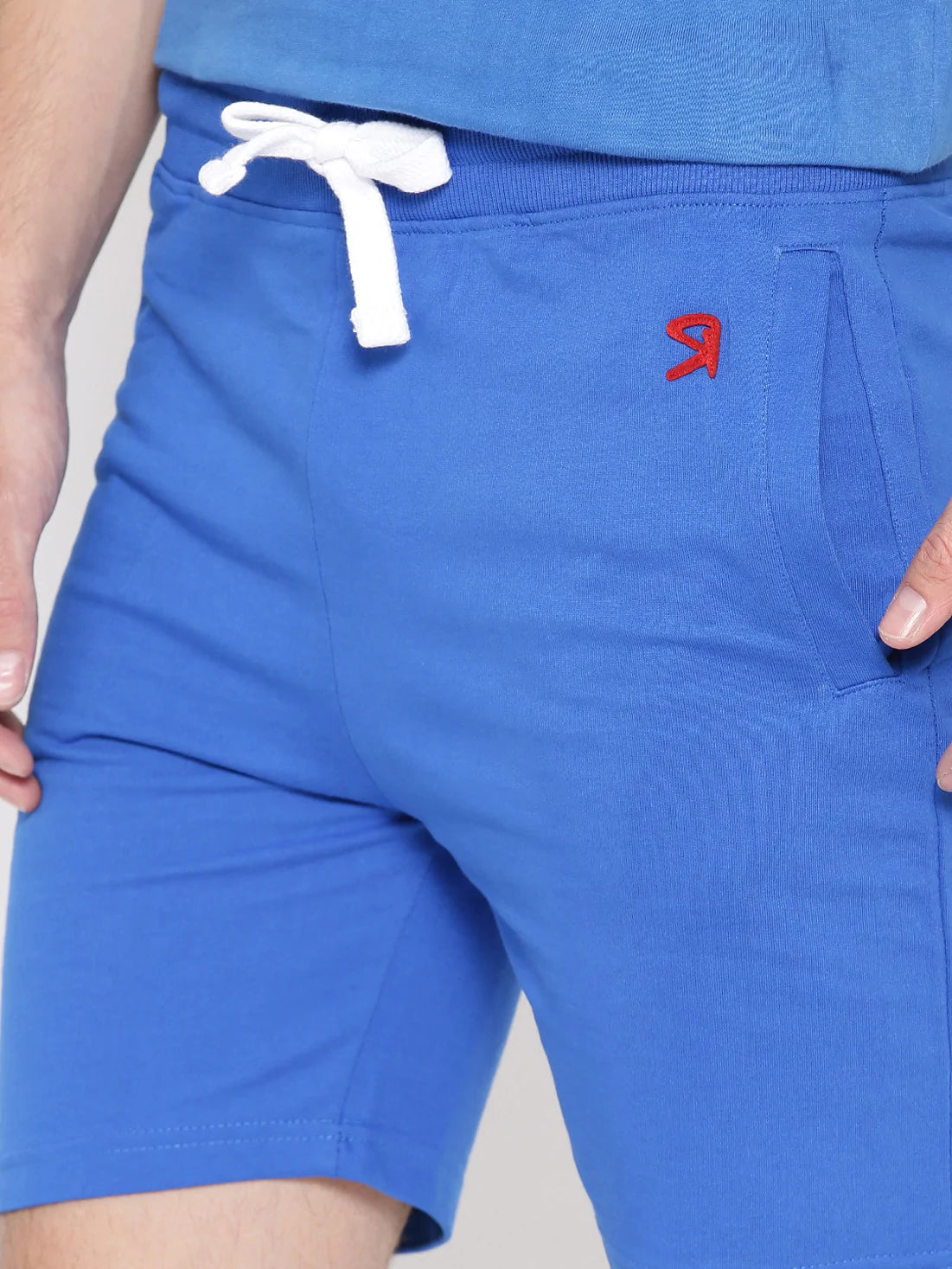 Men Blue Slim Fit Shorts