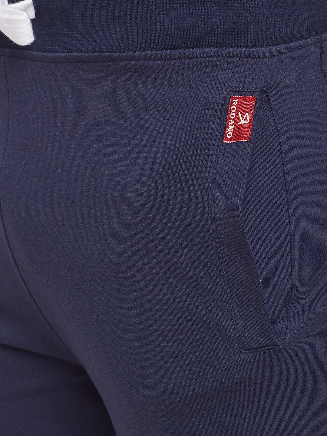 Men Navy Blue Slim Fit Shorts