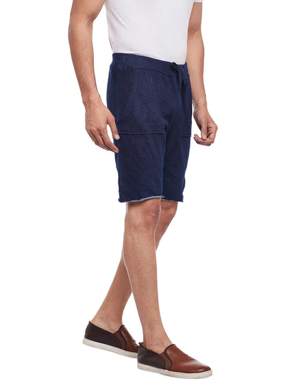 Men Blue Slim Fit Shorts