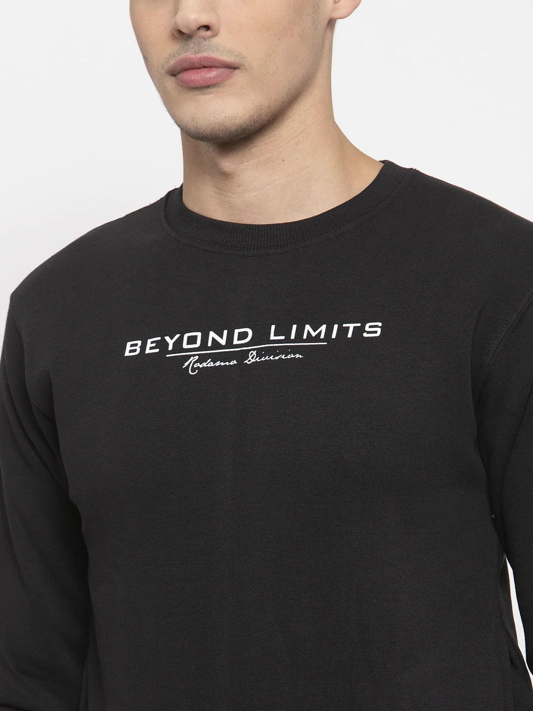 Men Black Printed Sweatshirt