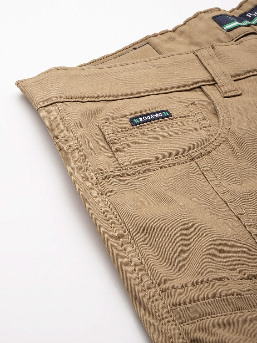 Men Khaki Relaxed Fit Stretchable Cargo Trousers