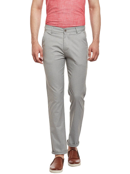 Men Green Slim Fit Trousers
