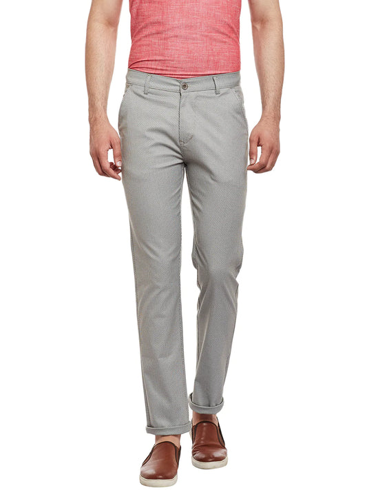 Men Green Slim Fit Trousers