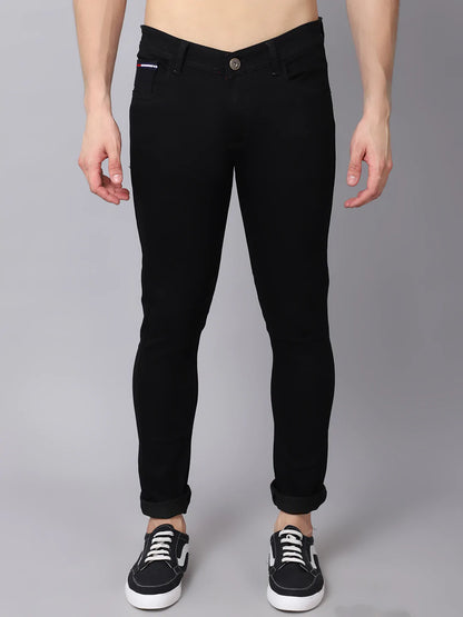 Men Black Slim Fit Stretchable Jeans