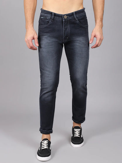 Men Blue Slim Fit Heavy Fade Stretchable Jeans