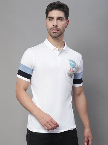 Polo Collar Cotton Slim Fit T-shirt