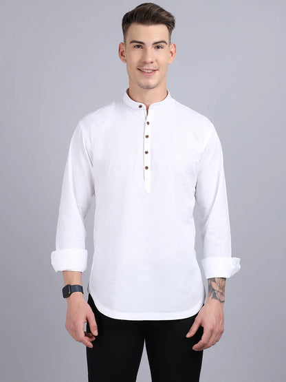 Men White Kurta