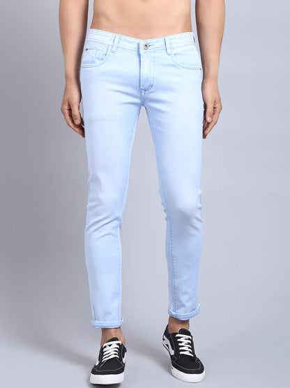 Men Blue Slim Fit Stretchable Jeans