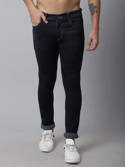 Men Blue Slim Fit Stretchable Jeans