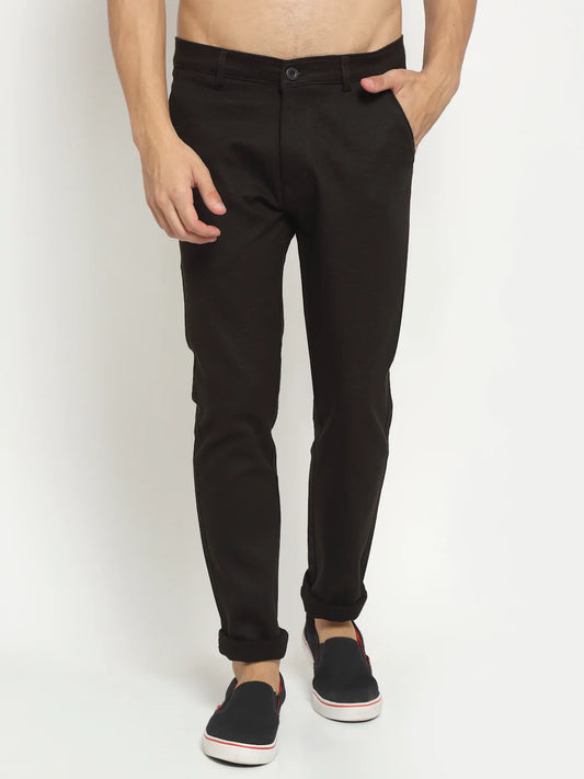 Men Brown Slim Fit Chinos Trousers