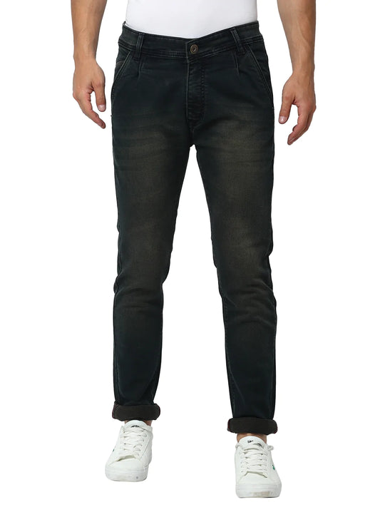 Men Green Slim Fit Mid-Rise Clean Look Jeans