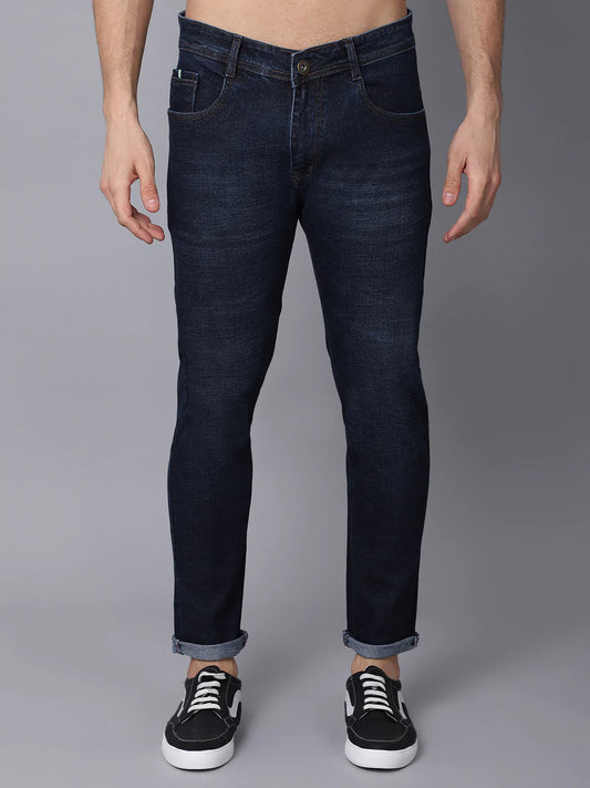 Men Blue Slim Fit Light Fade Stretchable Jeans
