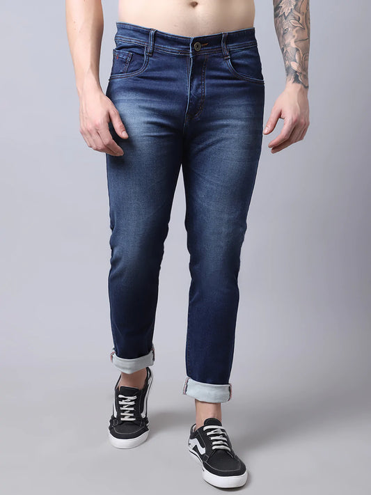 Men Blue Slim Fit Heavy Fade Jeans