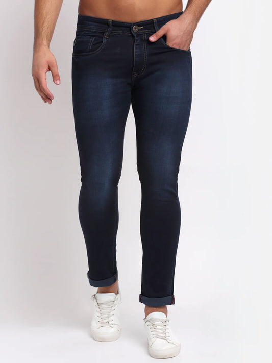 Men Blue Slim Fit Light Fade Stretchable Jeans