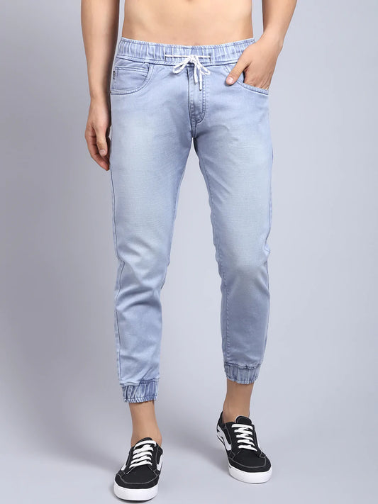 Men Blue Jogger Heavy Fade Stretchable Jeans