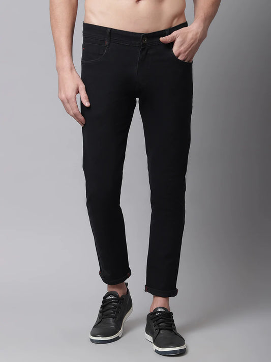 Men Black Slim Fit Stretchable Jeans