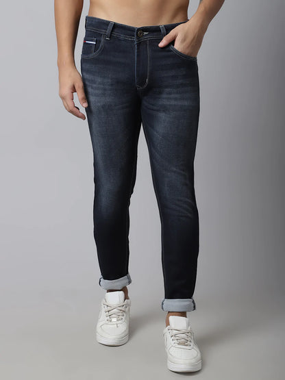 Men Blue Slim Fit Light Fade Stretchable Jeans