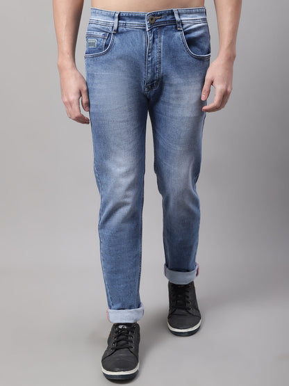 Men Mid Rise Heavy Fade Stretchable Cotton Jeans