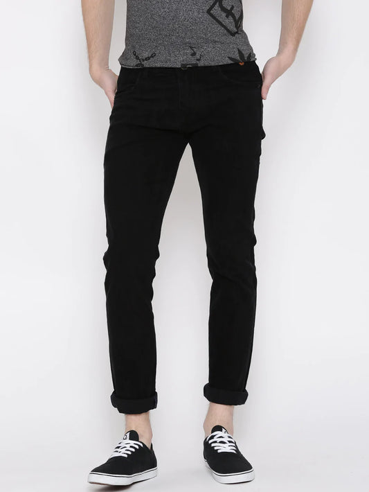 Men Black Slim Fit Denims