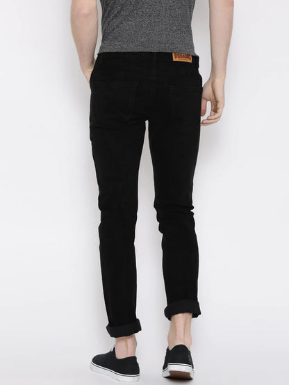 Men Black Slim Fit Denims