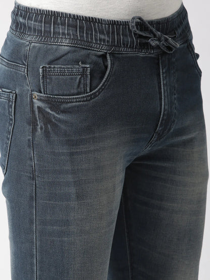 Men Blue Slim Fit Jogger Denims