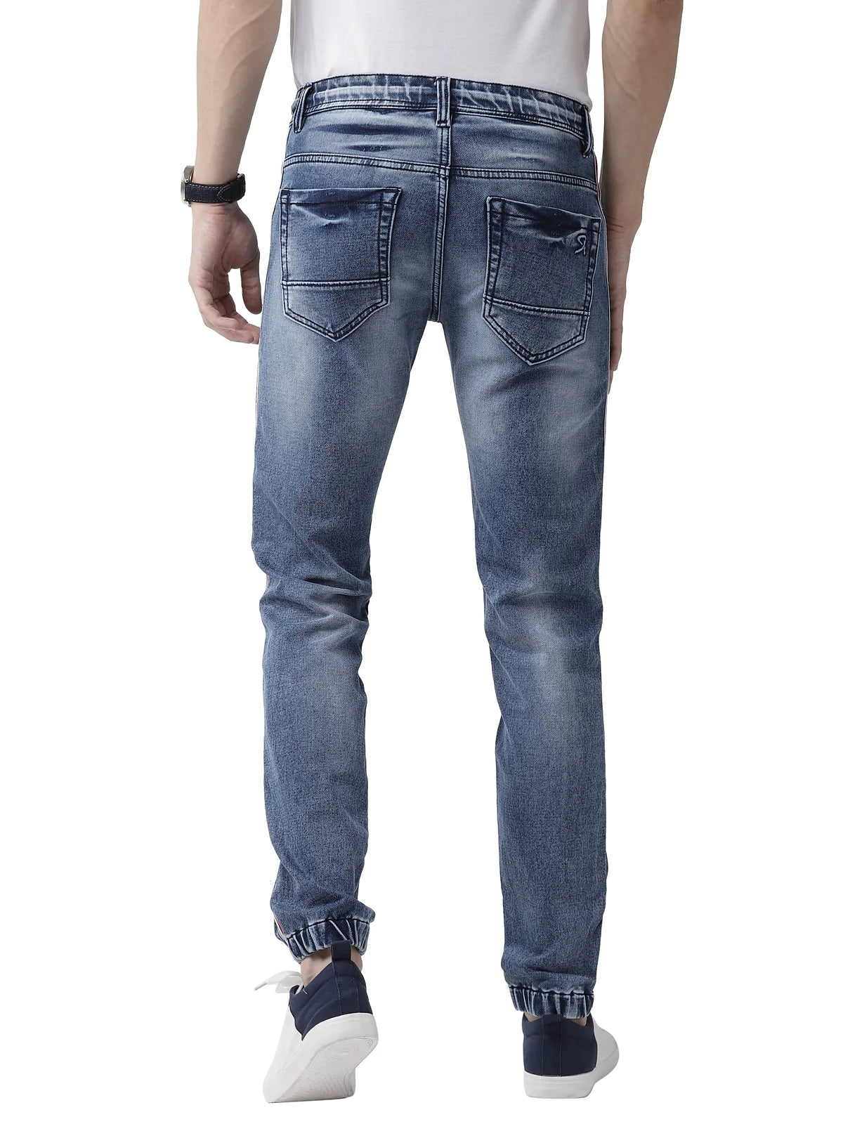 Men Blue Slim Fit Jogger Denims