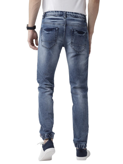Men Blue Slim Fit Jogger Denims