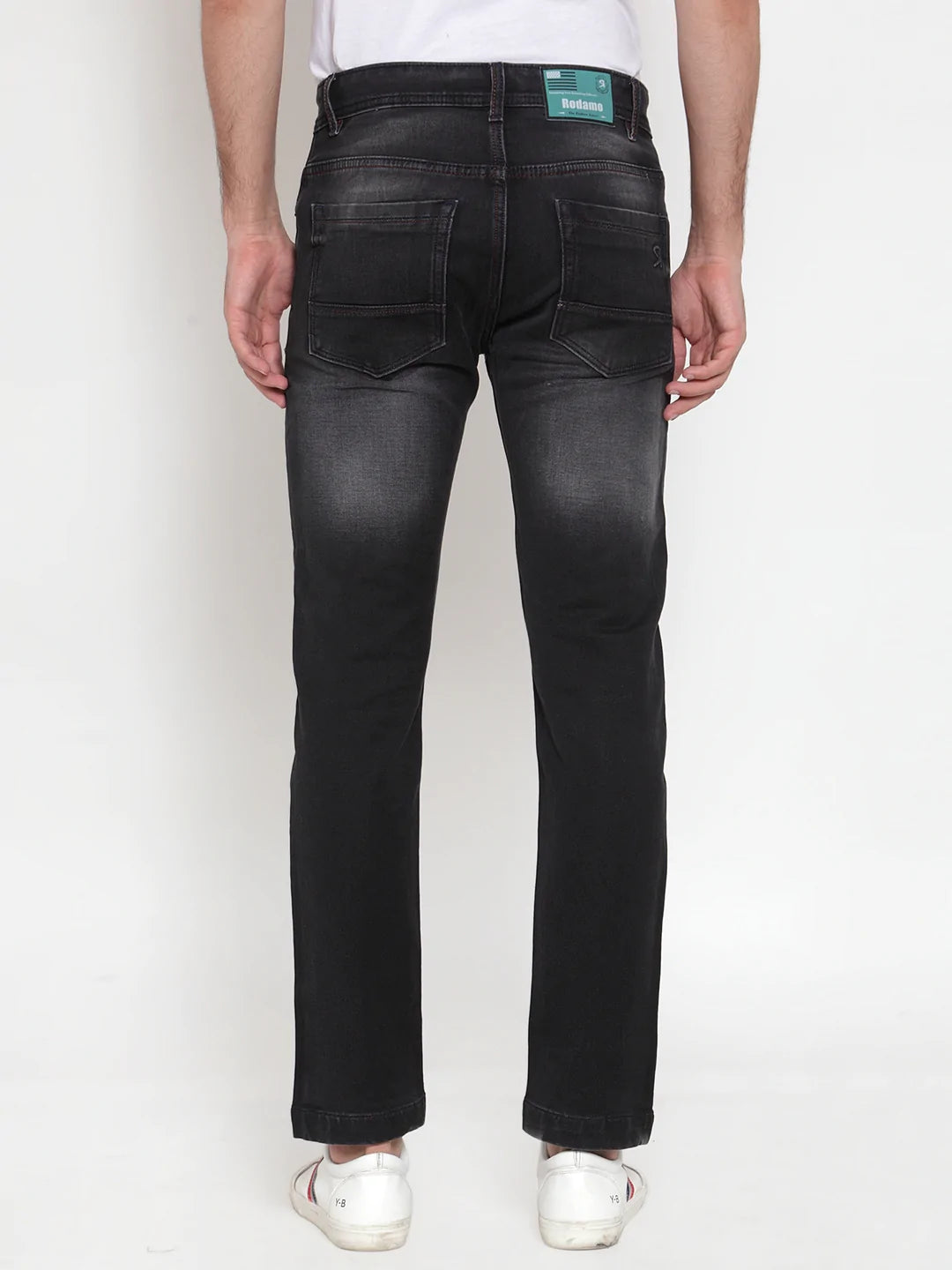 Men Black Slim Fit Mid-Rise Clean Look Stretchable Jeans