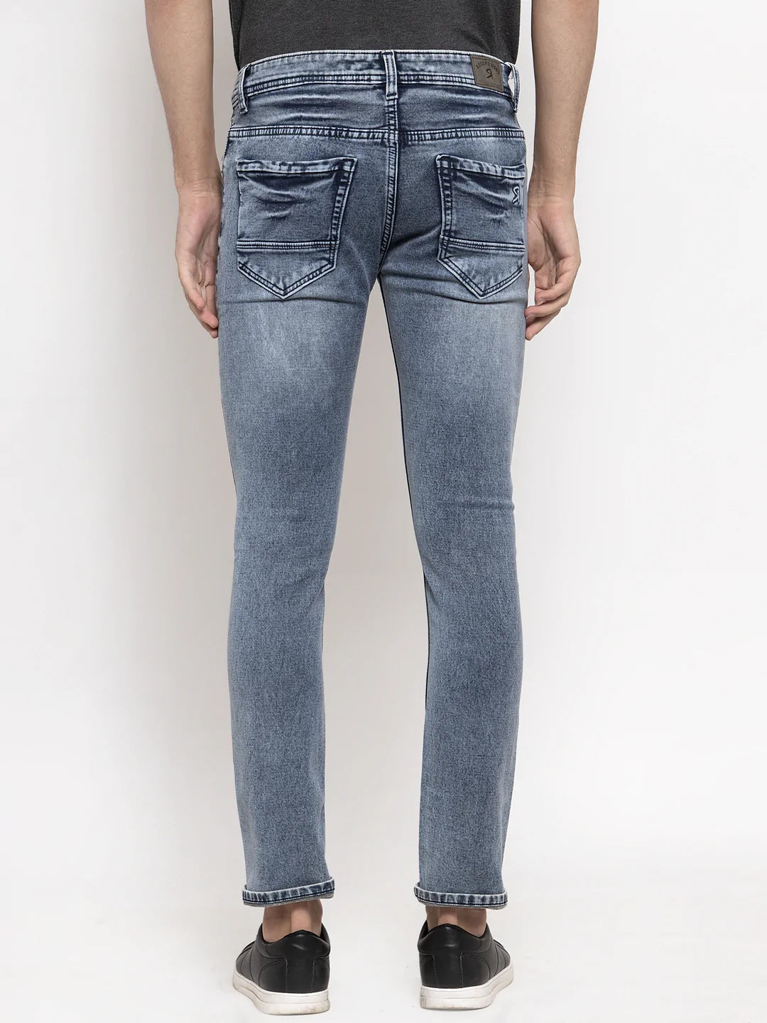 Men Grey Slim Fit Denims