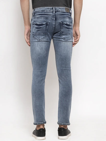 Men Grey Slim Fit Denims