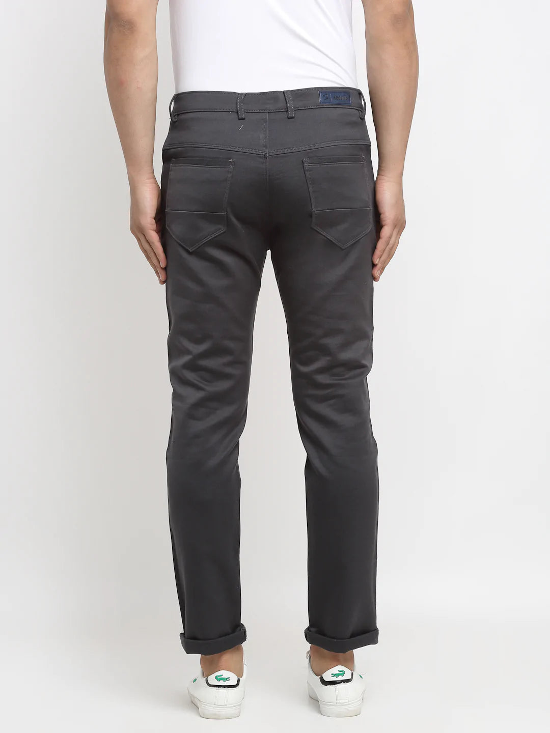Men Grey Slim Fit Mid-Rise Clean Look Jeans