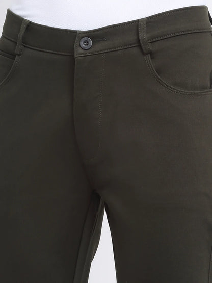 Men Green Slim Fit Jeans