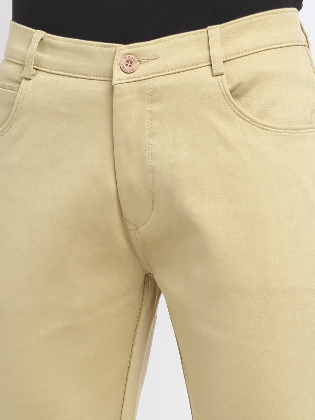 Men Beige Slim Fit Mid-Rise Clean Look Jeans
