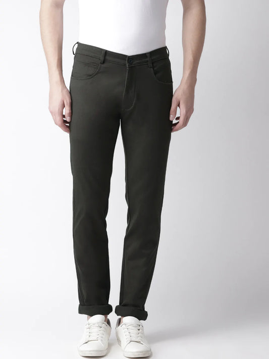 Men Green Slim Fit Denims