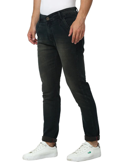 Men Green Slim Fit Mid-Rise Clean Look Jeans
