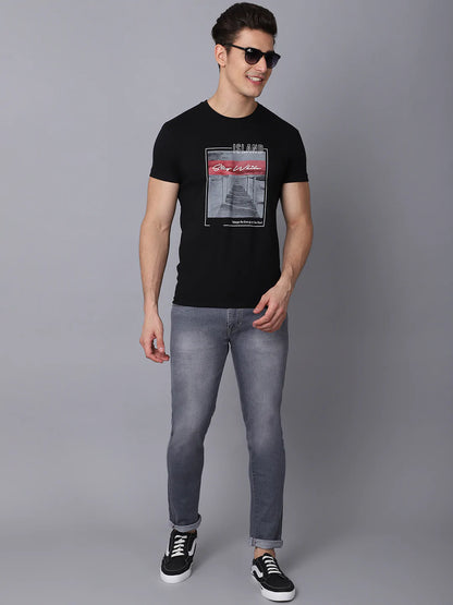Men Grey Slim Fit Heavy Fade Stretchable Jeans