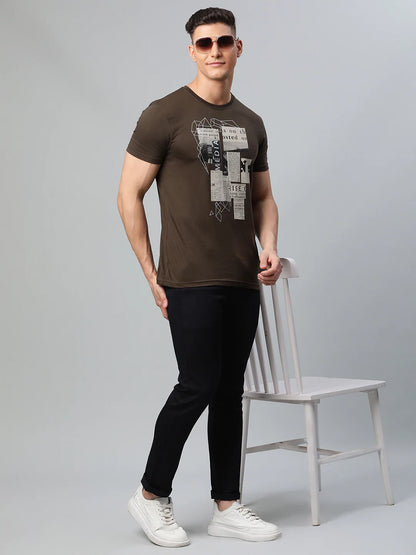 Men Navy Blue Slim Fit Trousers
