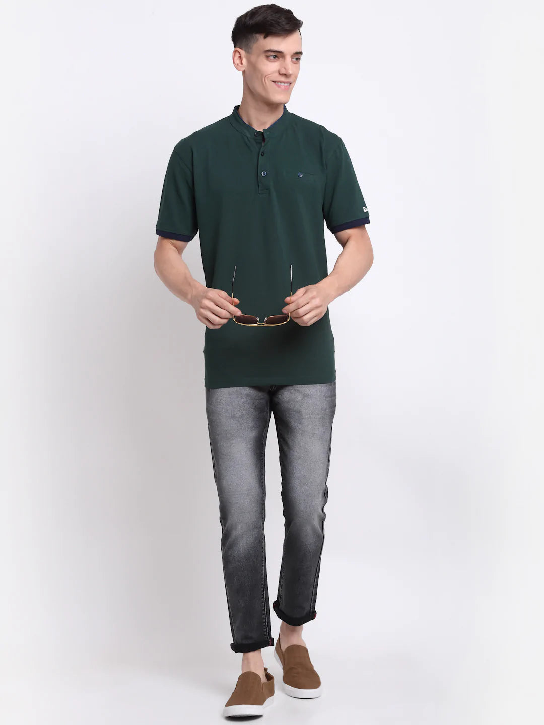 Men Grey Slim Fit Heavy Fade Stretchable Jeans