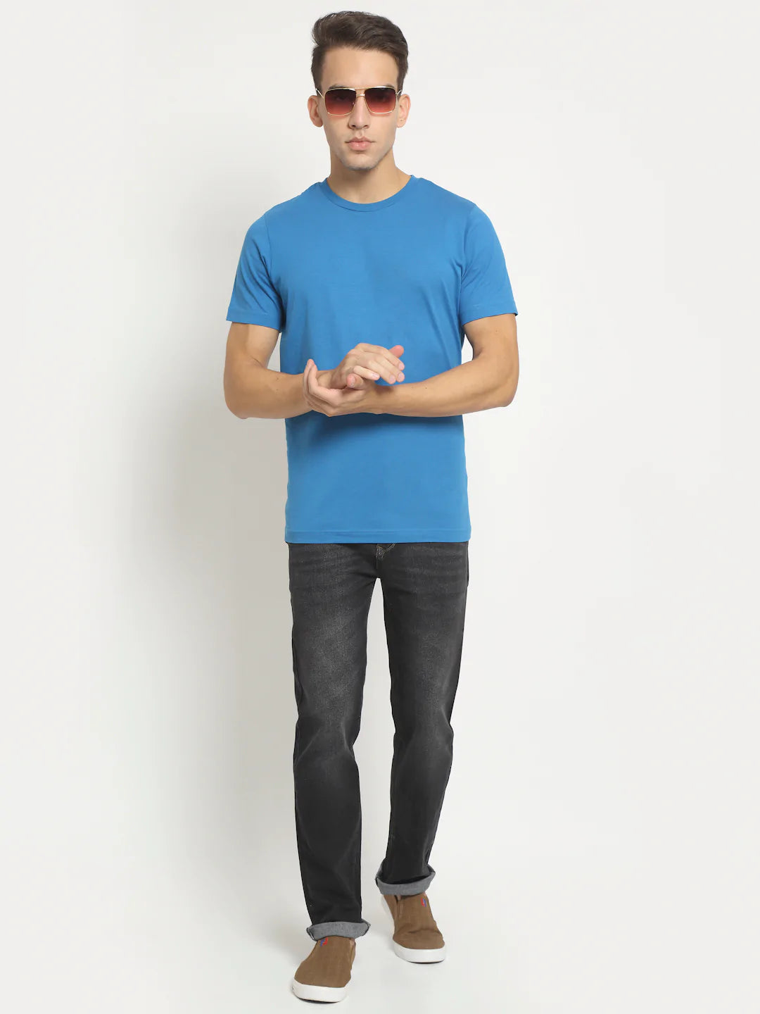 Men Black Light Fade Stretchable Jeans
