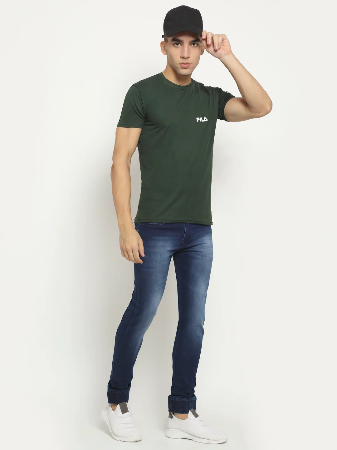 Men Blue Slim Fit Heavy Fade Stretchable Jeans