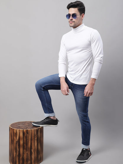 Men Mid Rise Slim Fit Heavy Fade Stretchable Cotton Jeans