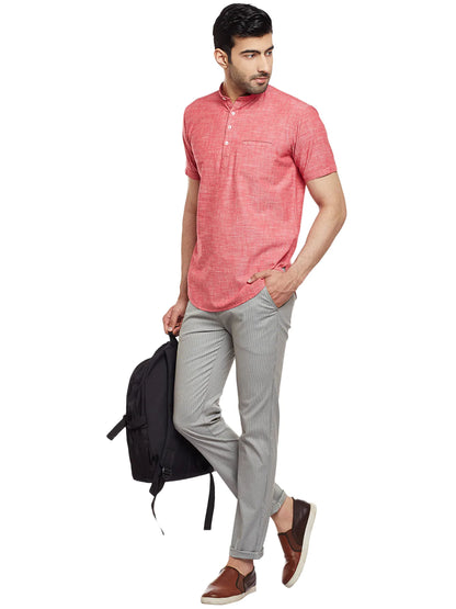 Men Green Slim Fit Trousers