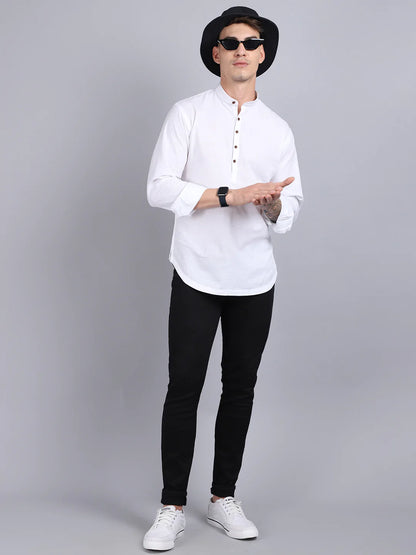 Men White Kurta